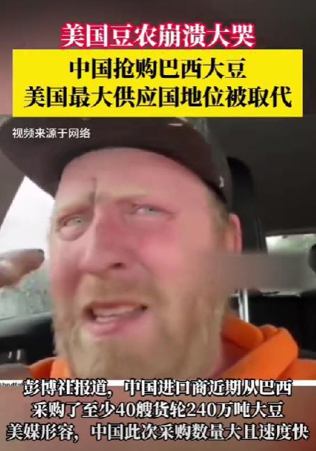 美国农民绝望大哭巴西农业部长亲自喊话中国得到中国网友神回复(图2)