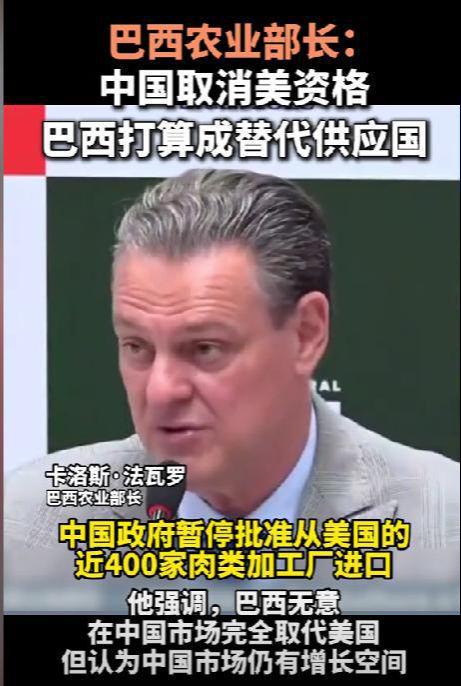 美国农民绝望大哭巴西农业部长亲自喊话中国得到中国网友神回复(图5)